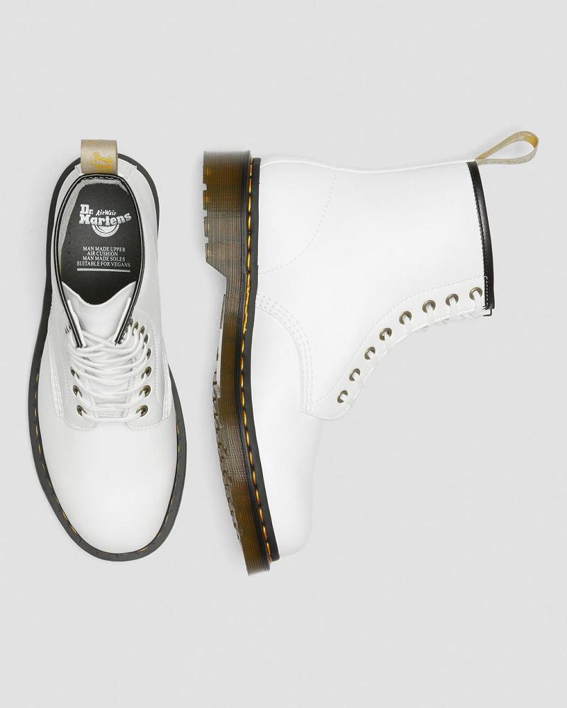 Dr Martens Vegan 1460 Kemble Veterlaarzen Dames Wit | NL 556EBC